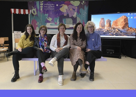 Desde a esquerda: Laura Romero, Fina Casalderrey, An Alfaya, Iolanda Casal e Bea Caamaño