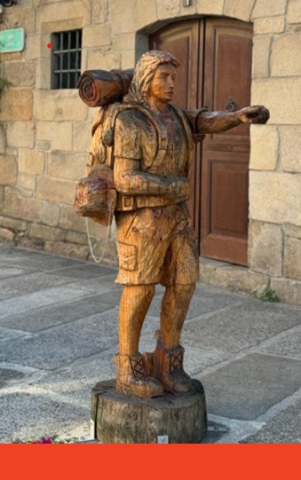 Escultura que representa a un peregrino en Caldas de Reis.jpg