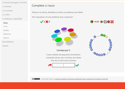 Actividade de avaliación